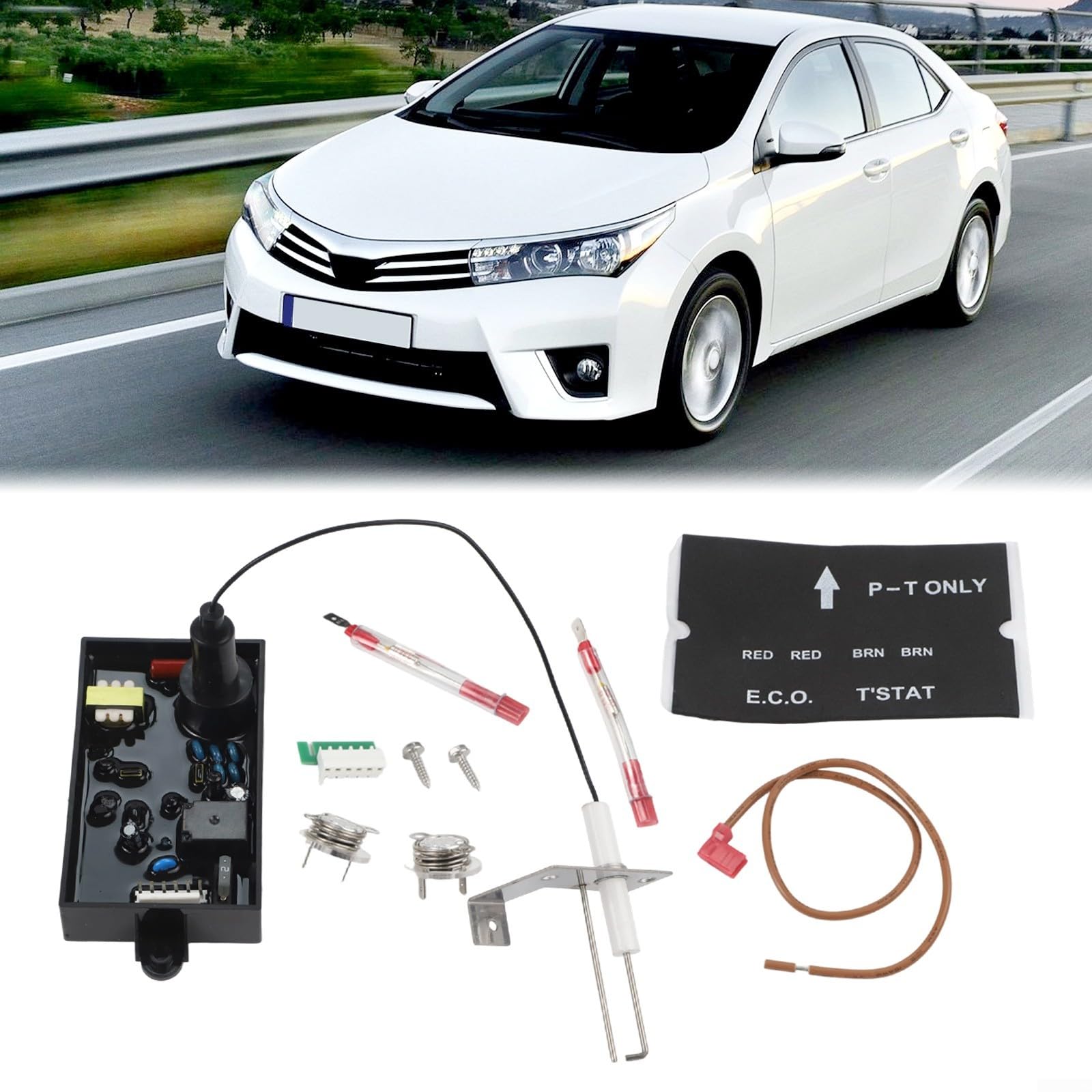 Kit di manutenzione 3 in 1 per scaldabagno per camper, include scheda di controllo TCO ECO e accenditore per Atwood 91365 91447 93868 G6A 2E/3E/4E/6E/7E/8E