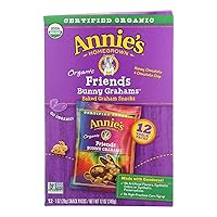 Vista 11 de Annie's Organic Cheddar Bunnies - Conejitos horneados de queso cheddar, Graham Snacks