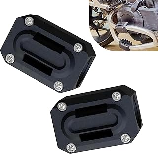 2 PCS Motorcycle Engine Guard Bumper Block, Crash Bar Protector, Anti-Scratch Drop Frame Guard, Universal for 22MM 25MM 28MM Engine Bar (Black)
