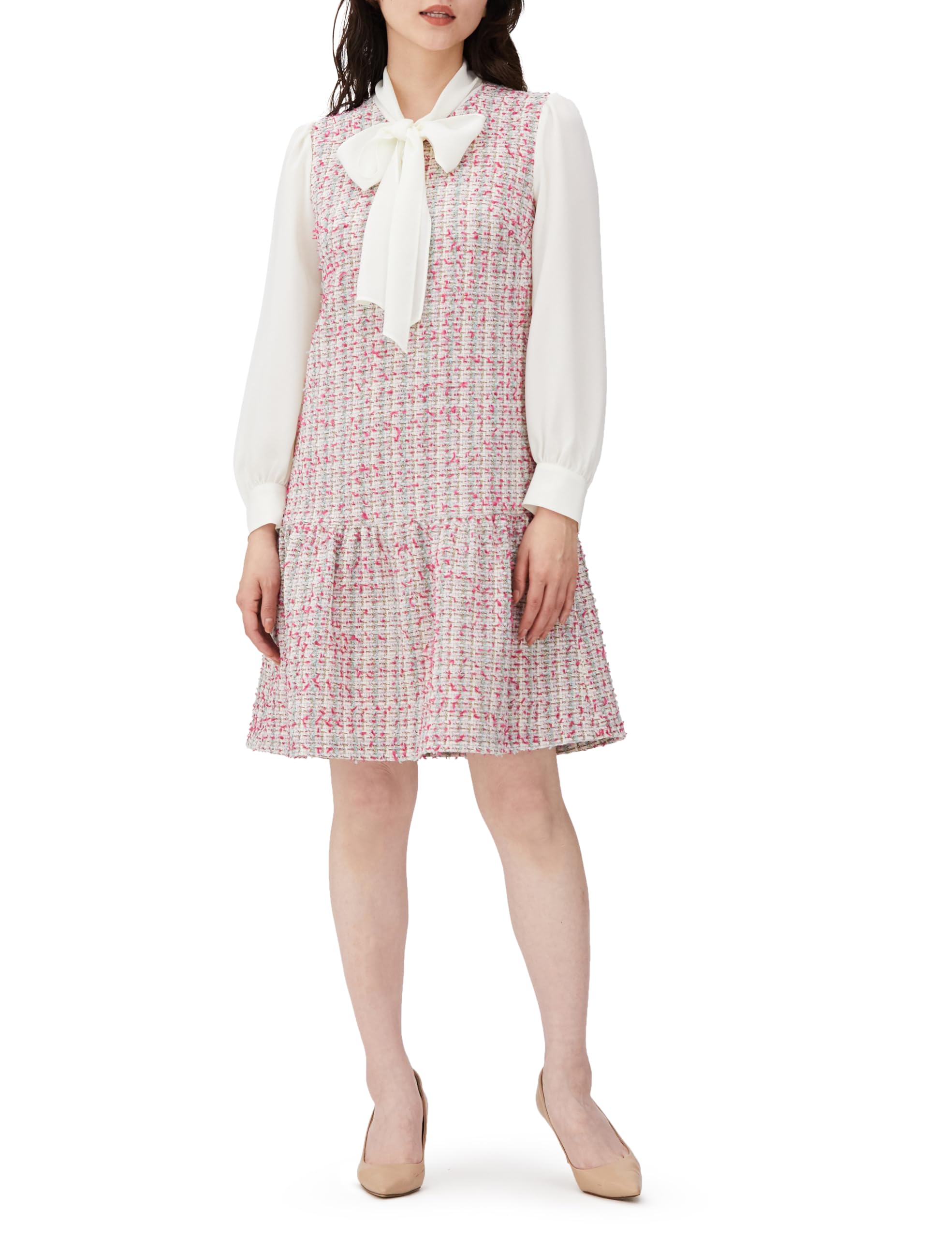 Amazon.co.jp: [グレースコンチネンタル] ﾂｲｰﾄﾞｺﾝﾋﾞﾜﾝﾋﾟｰｽ : ファッション