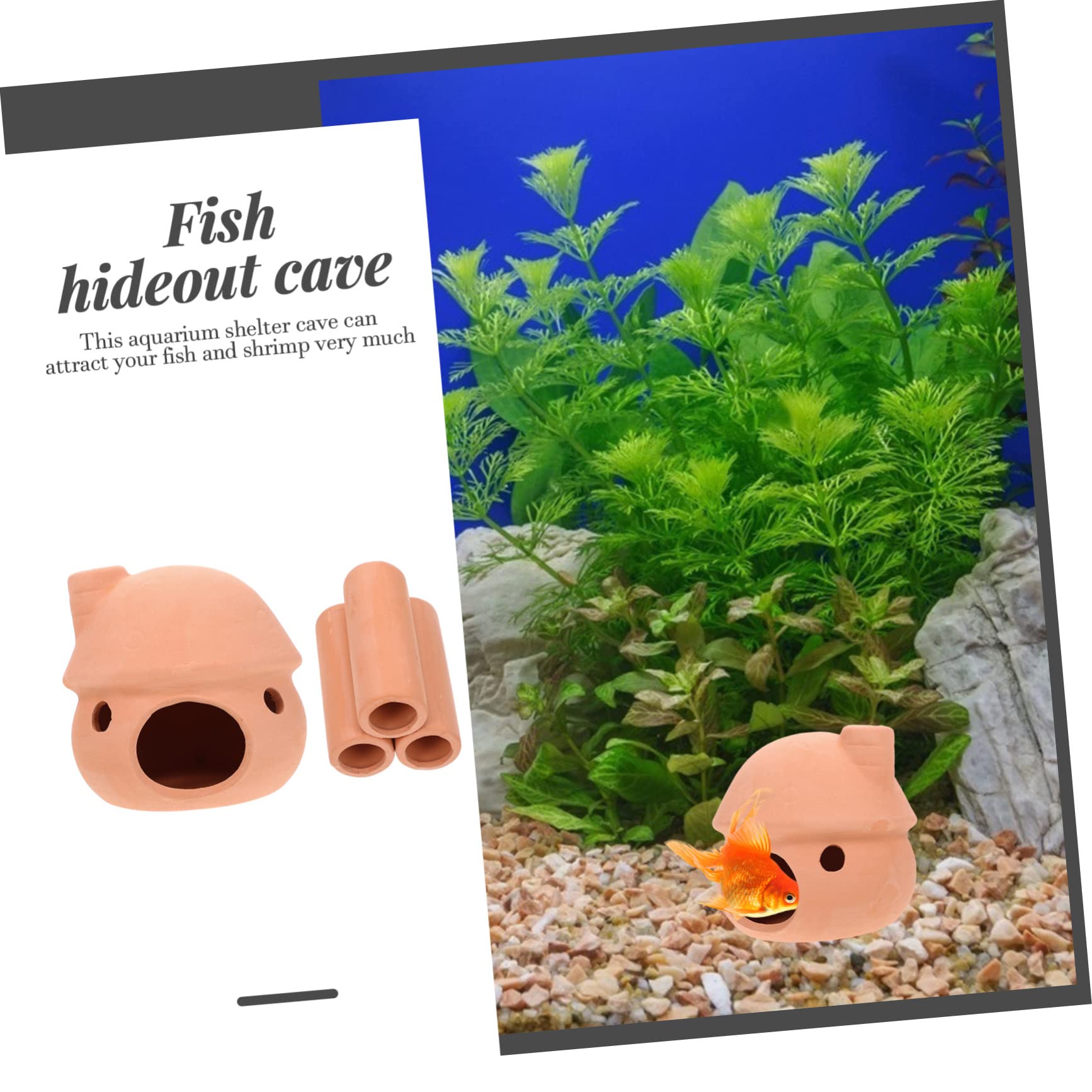 Sosoport 10stücke Aquarium Für Fische Und Garnelen Dekorative Verstecke Für Aquarien Für Zucht Und Habitatgestaltung Leicht Und Wasserneutral