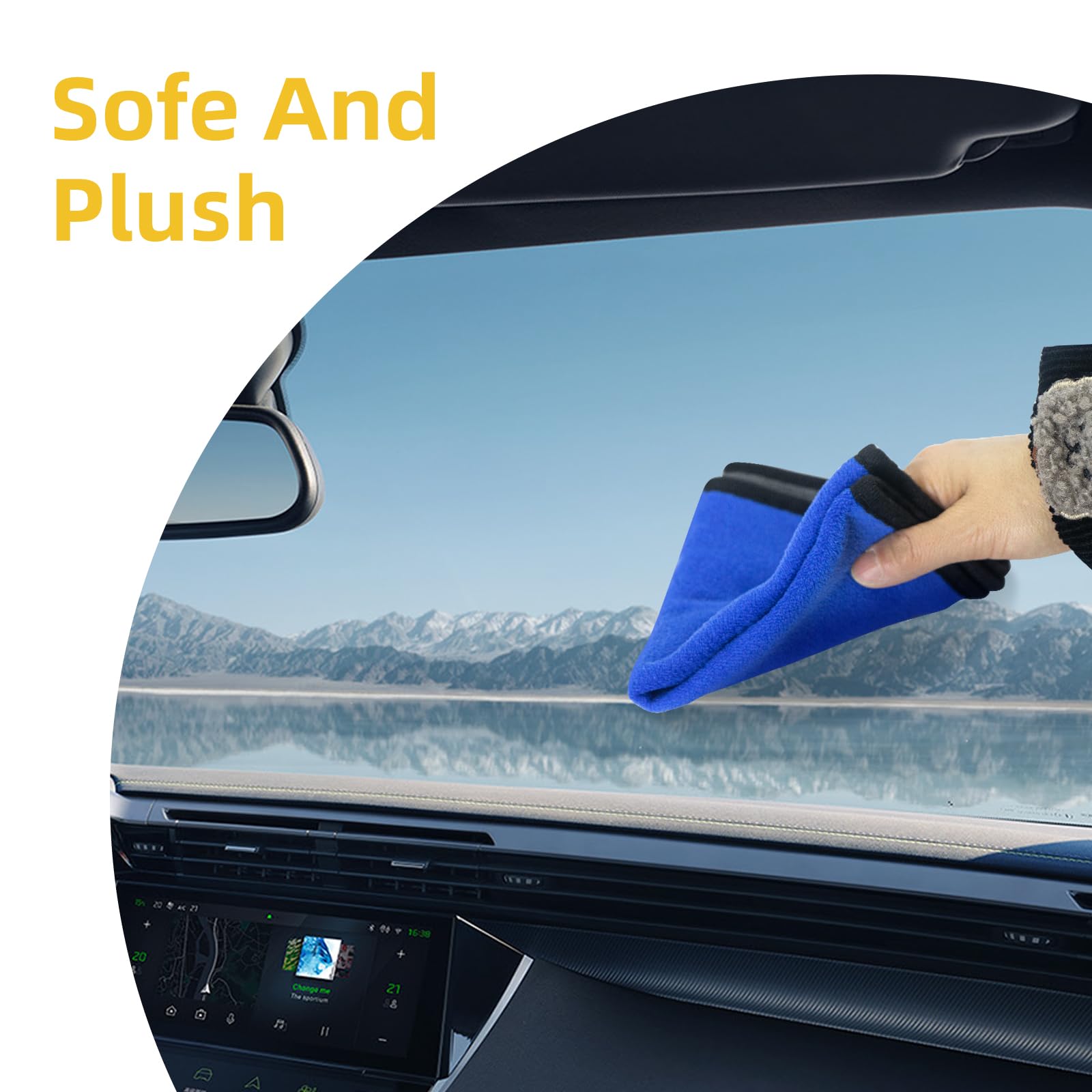 8PCS Car Interior Detailing Kit, Dash Duster for Car Interior Detail Brush with Car Cleaning Gel Automotive Detailing Supplies Kit for Auto, Truck, SUV, RV - Car Gifts for Women