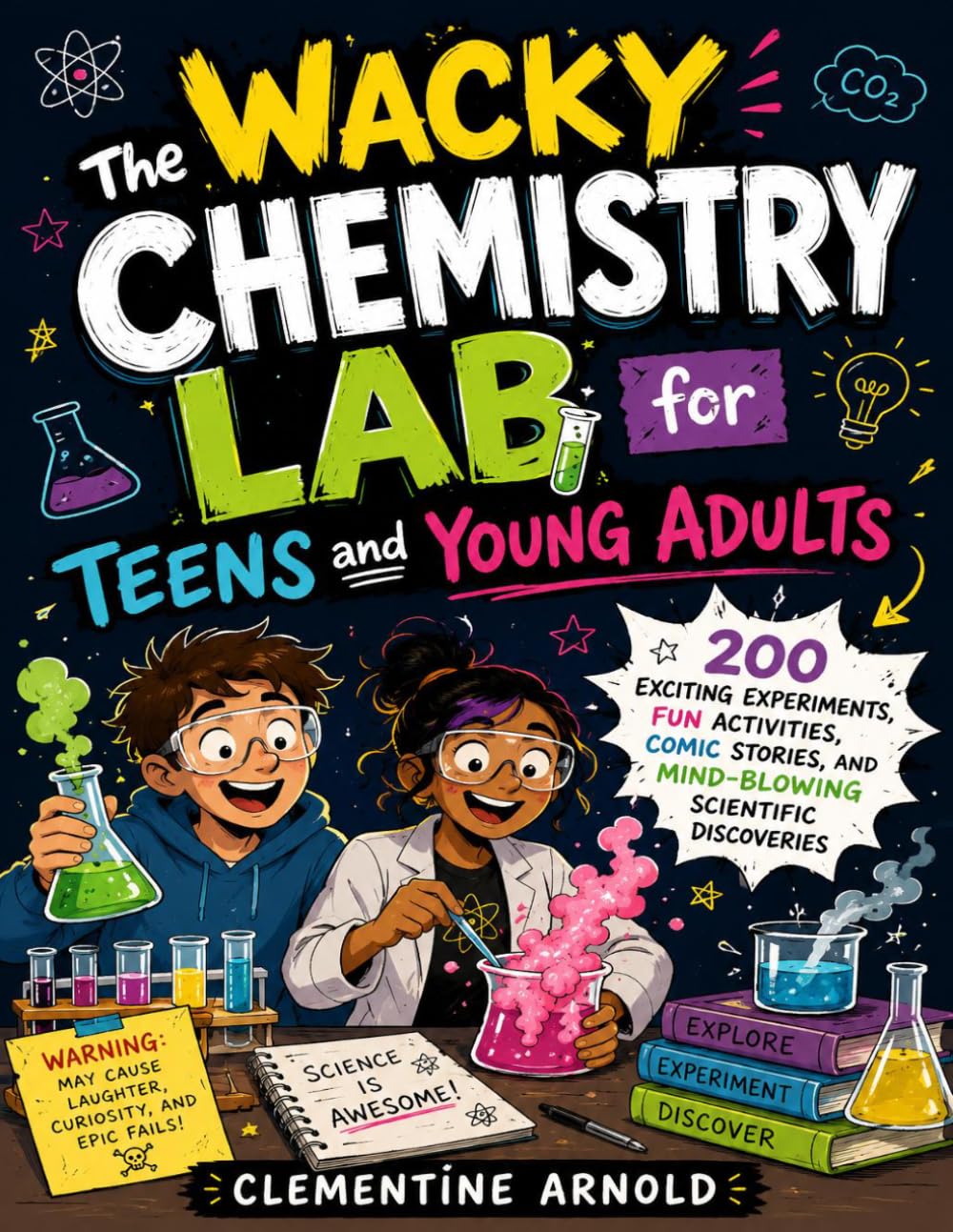 The Wacky Chemistry Lab for Teens and Young Adults: 200 Exciting Experiments, Fun Activities, Comic Stories, and Mind-Blowing Scientific Discoveries (The Adventurous Wacky Lab Series)