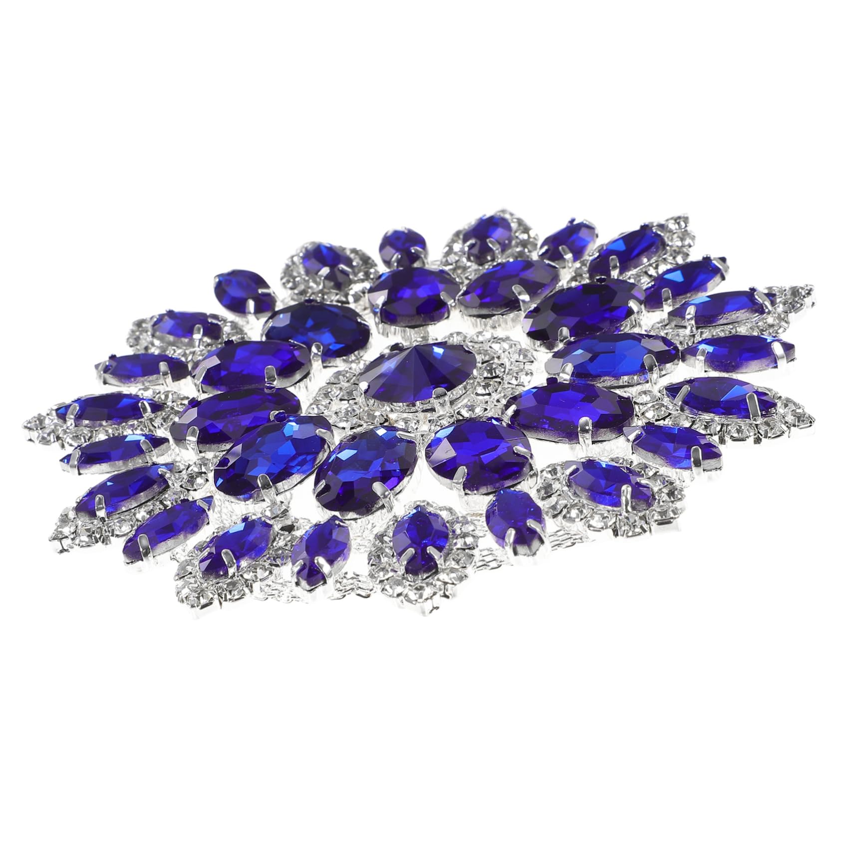 TEHAUX 3pezzi Termoadesiva Decorativa Strass e Paillettes Applicazione Creativa per Abbigliamento e Accessori per Personalizzare Jeans Giacche e Sciarpe con Base Argentata
