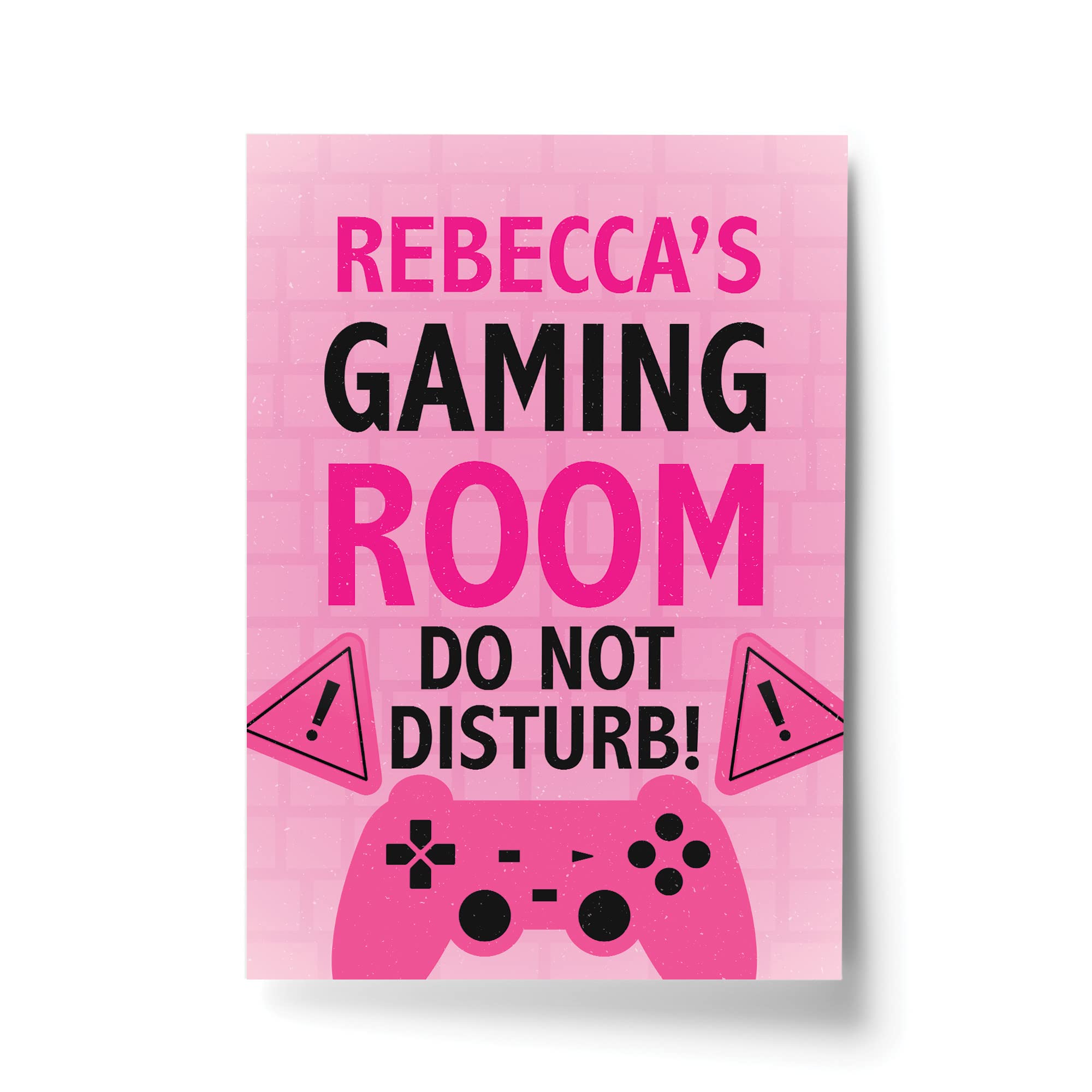 PINK Gaming Room Sign PERSONALISED Girls Bedroom Sign Gift For Daughter