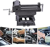 Vista 5 de Prensa de taladro de tornillo de banco cruzado de 6 pulgadas, prensa de fresado de banco negro, herramienta de sujeción para soporte de tornillo