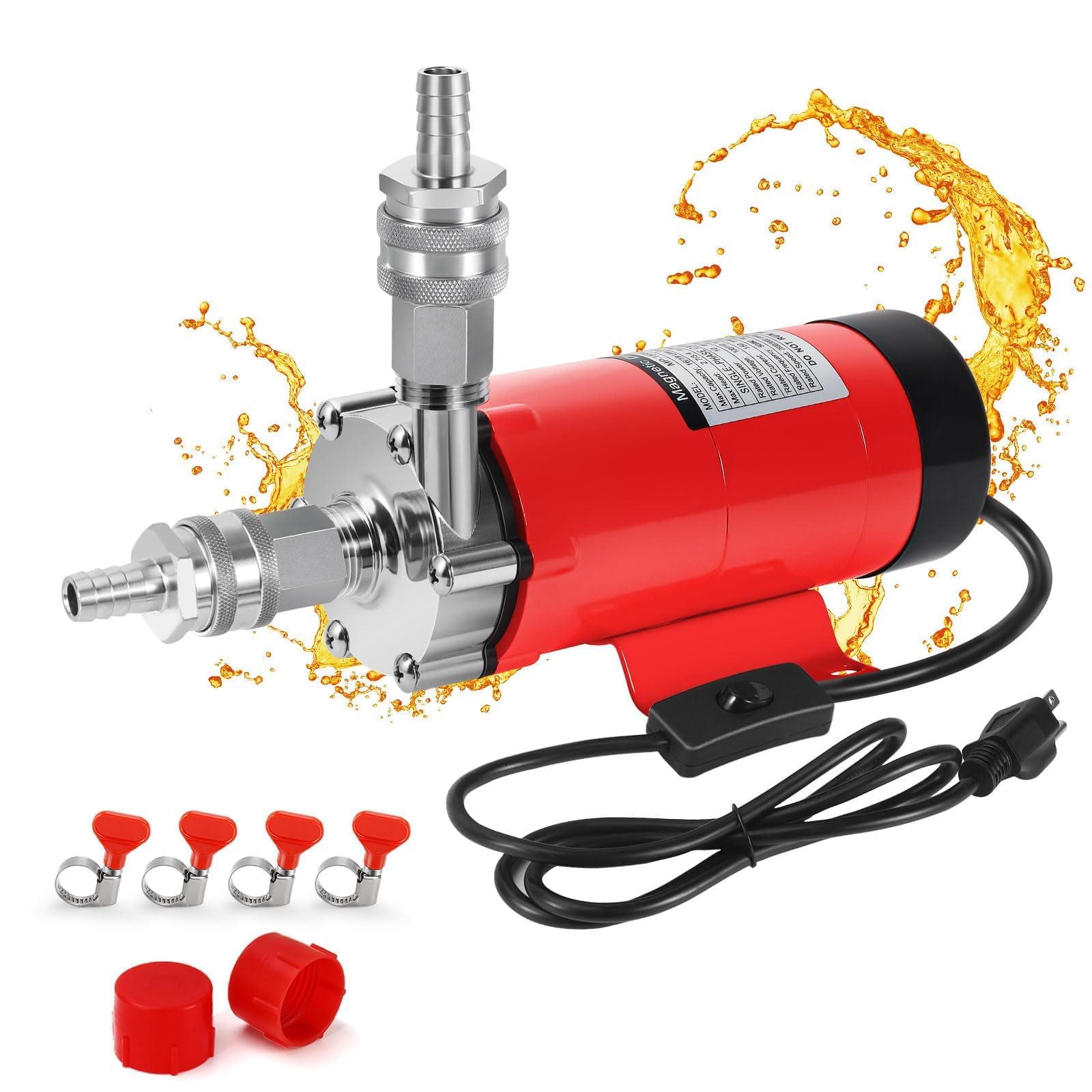 Magnetic Beer Pump Wort Pump for Brewing, Magnetic Drive Pump