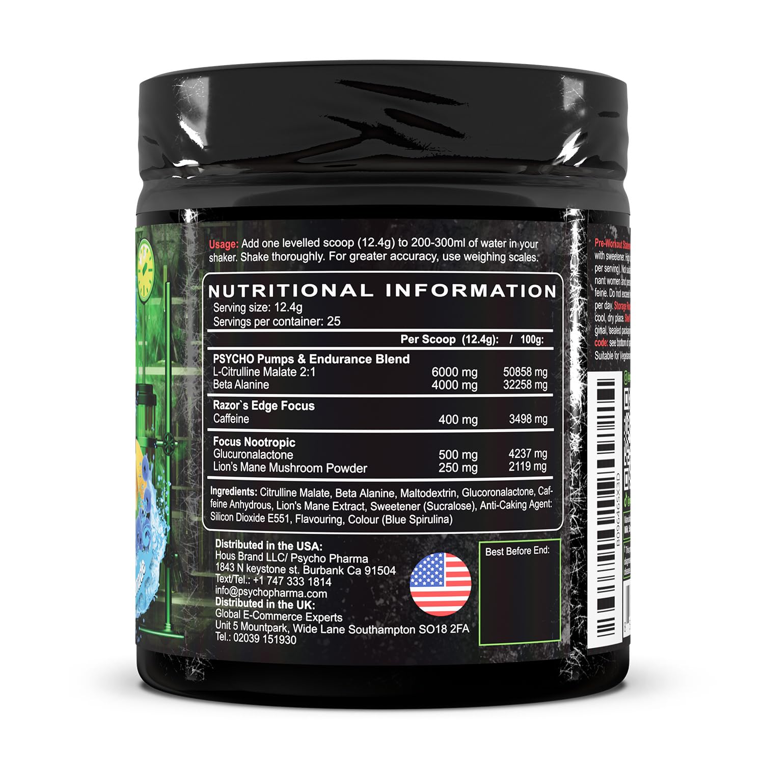 Edge of Insanity Pre Workout - Blue Lemonade