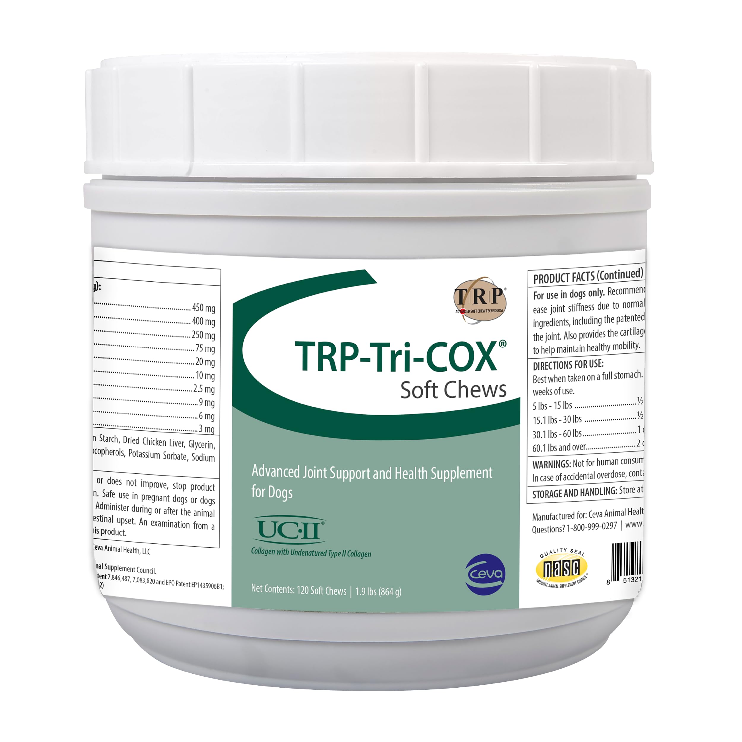 TRP-Tri-COX Soft Chews for Dogs Hip & Joint Support