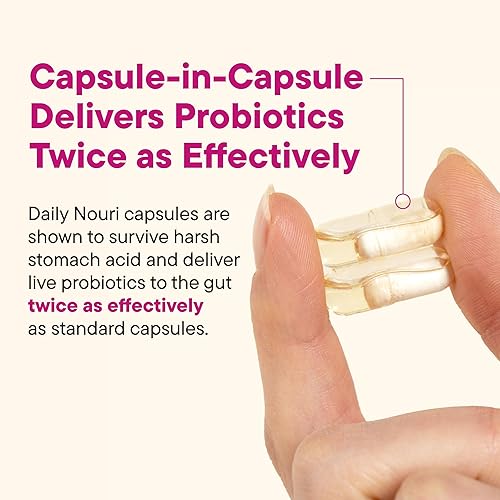 Miniatura 5 de Daily Nouri Probiótico para mujer Apoya el pH vaginal, el tracto urinario, la salud digestiva e inmune 5 cepas clínicamente estudiadas + aceite de