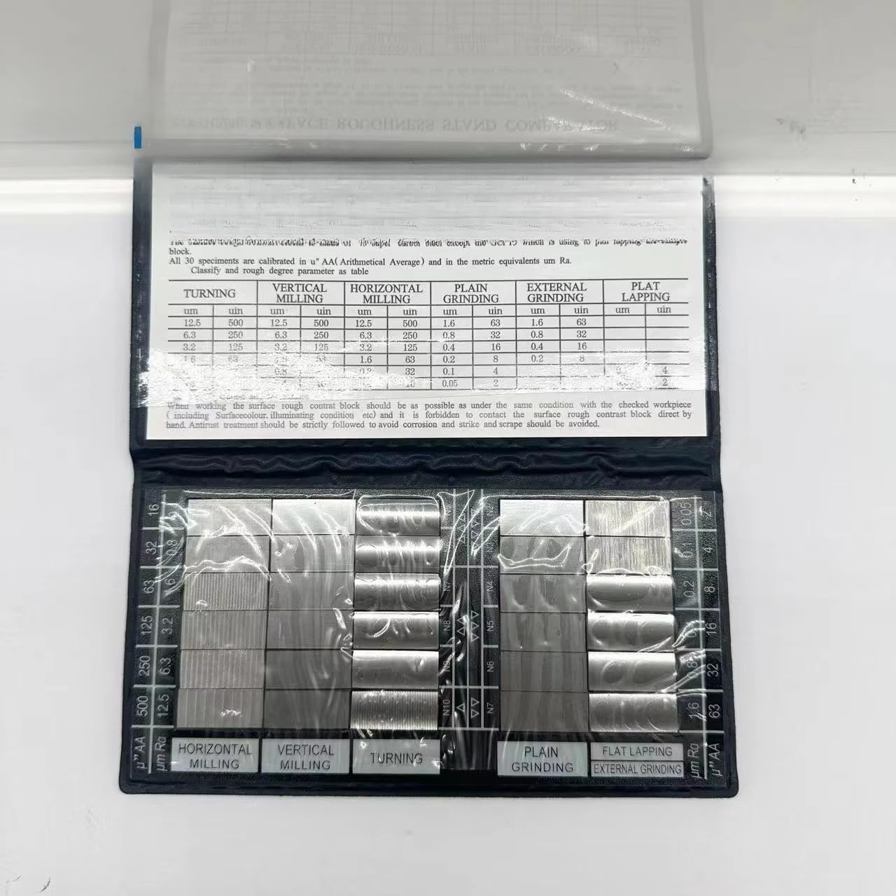 Used in Mechanical Manufacturing Equipment, Notebook Computer Surface Roughness Comparison Block is a Machining Block