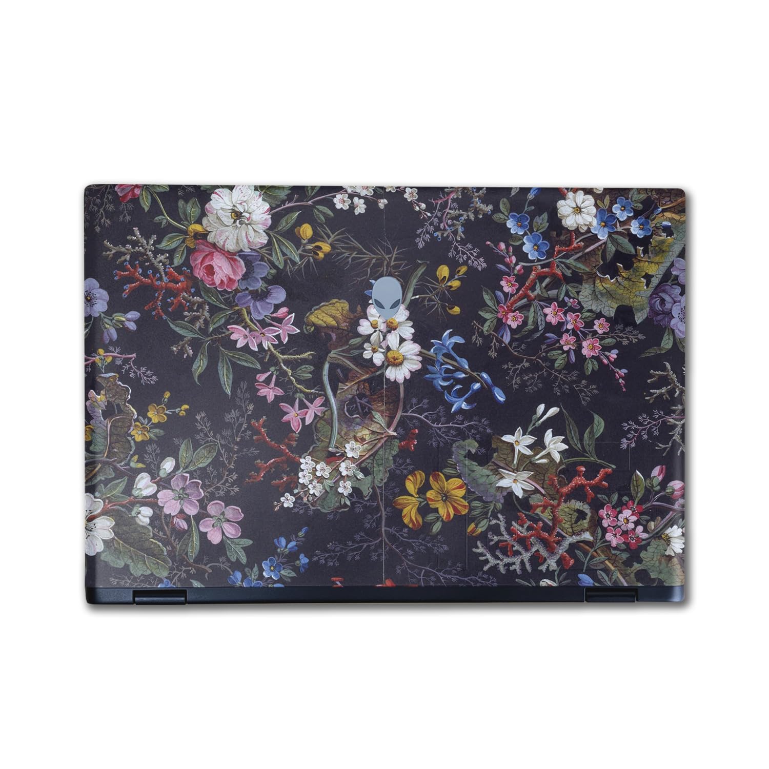 Laptop Skin Compatible with Alienware M16 R2 (2024) - Midnight Blossom - Premium 3M Vinyl Protective Wrap Decal Cover - Easy to Apply | Crafted in The USA by MightySkins