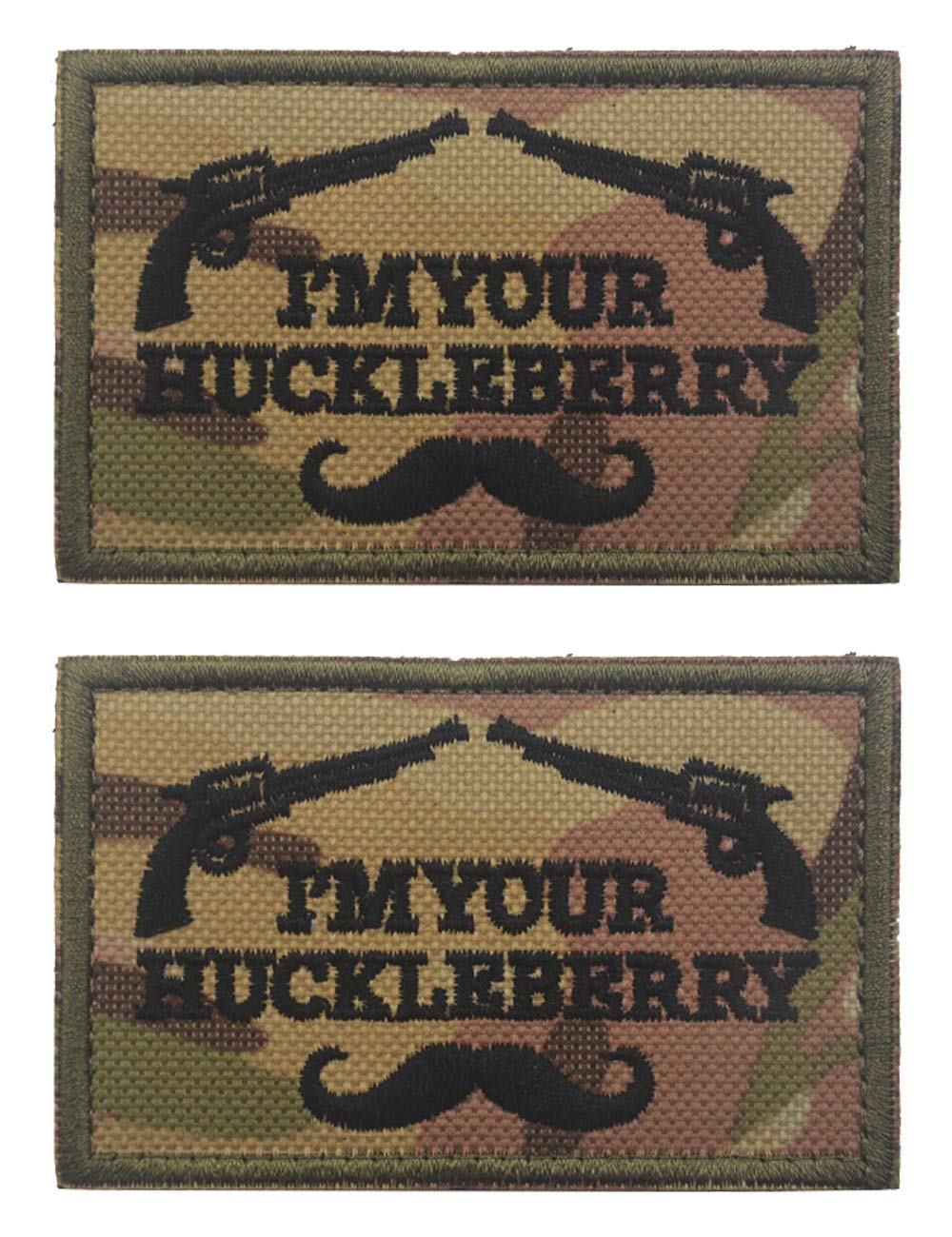 AliPlus I'm Your Huckleberry Parche táctico Moral Militar Parche 3D Bordado Gancho y Lazo para Mochilas Gorras Chaquetas (CP)