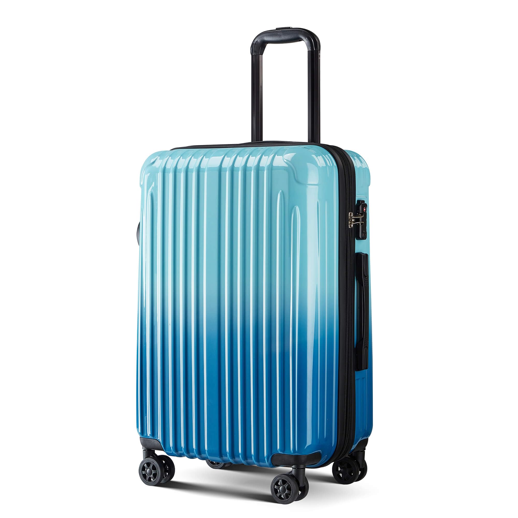 Large Checked Luggage Hardside Suitcase with Spinner Wheels, 27in