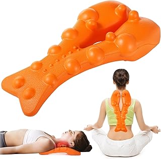 Trapezius & Neck Massager with 14 Acupressure Points, Muscle Knot Relaxer, Posture Enhancer for Shoulder Pain Relief