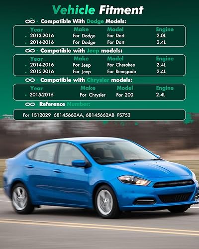 Miniatura 3 de SCITOO Interruptor de presión de aceite del motor Sensor Unidad emisora 68145662AB 68145662AA Compatible para Chrysler 200 para Dodge Dart Cherokee