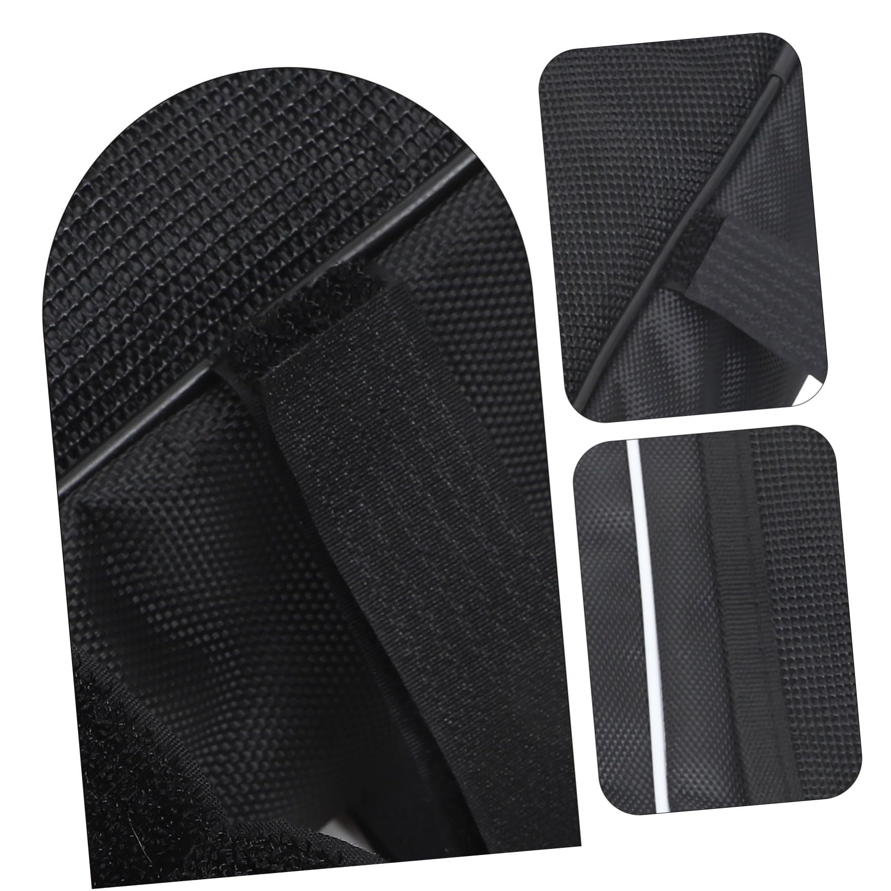 Borsa Triangolo per Bicicletta Oxford Nero, Capiente e Resistente alle Intemperie, Facile da Installare per Ciclismo e Campeggio