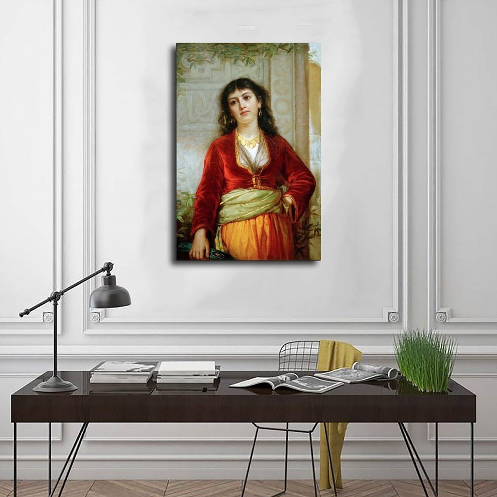 PIANK The Unwelcome Companion (A Street Scene in Cairo) di John William Waterhouse, poster da parete per camera da letto, ufficio, stanza, regalo, senza cornice, 61 x 91,4 cm