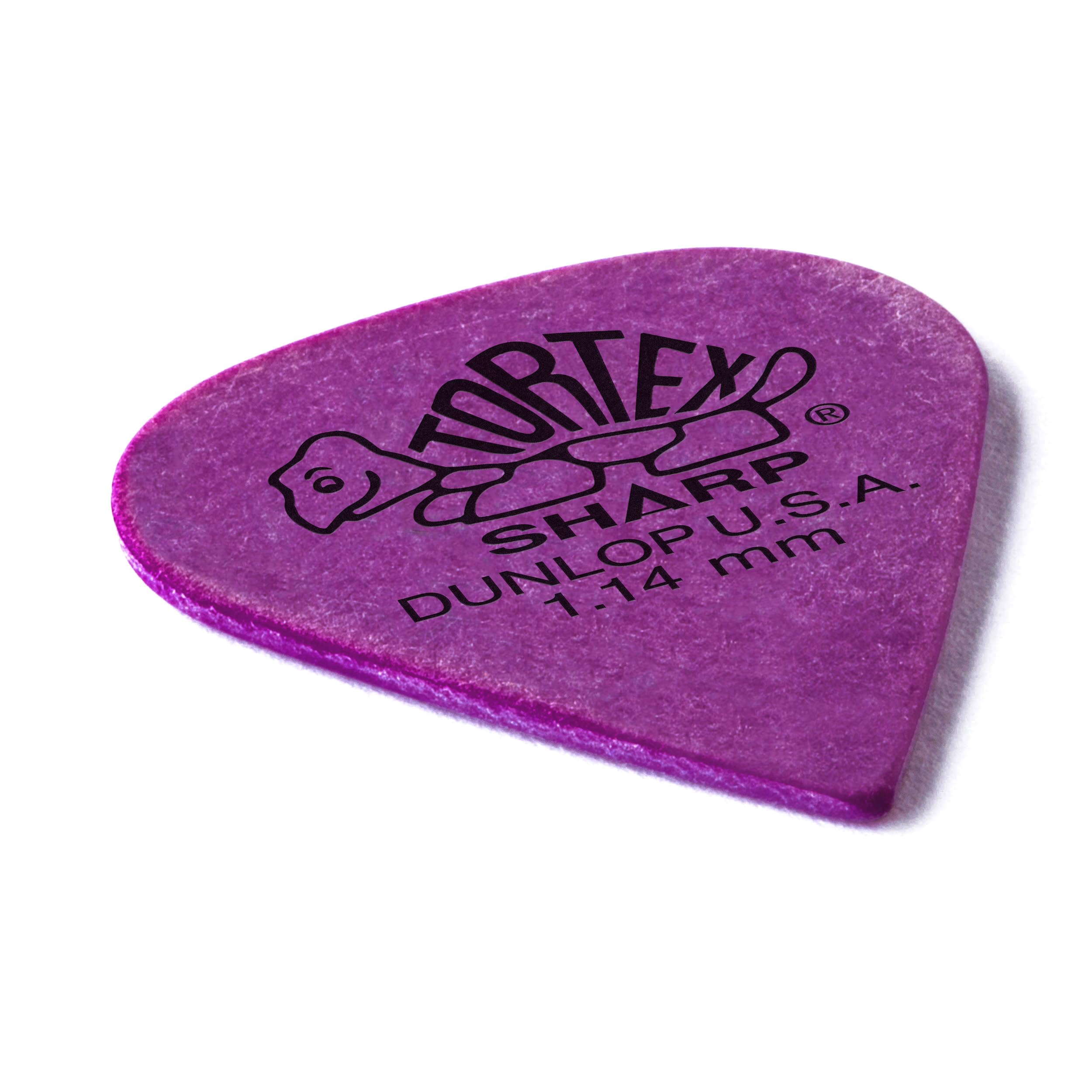 Jim Dunlop 412R1.14 Tortex® Sharp, Purple, 1.14mm, 72/Bag : Amazon
