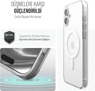 Babylonian iPhone Magsafe Compatible Transparent Hard Crystal Mica Yellowproof Case (iPhone 17)