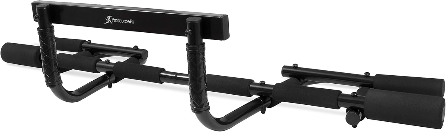 ProsourceFit Multi-Grip Chin-Up/Pull-Up Bar, Heavy Duty Doorway Trainer for Home Gym (ps-1109-cu), Black : Sports & Outdoors
