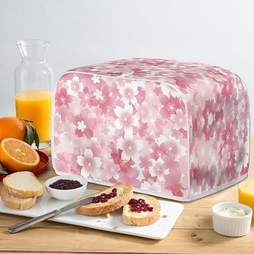 Vista 267 de UNICEU Funda acolchada para tostadora con patrón de café, se adapta a la mayoría de tostadoras estándar de 4 rebanadas patrón de café,Hojas de otoño