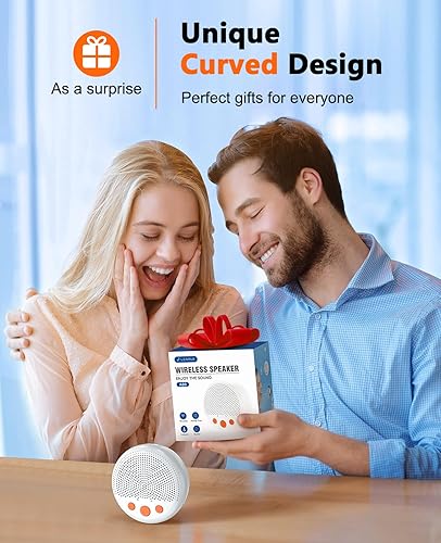 Miniatura 6 de LENRUE Altavoz de ducha, altavoz Bluetooth impermeable inalámbrico, altavoces portátiles con sonido fuerte claro, ventosa, cordón, ideas de regalos