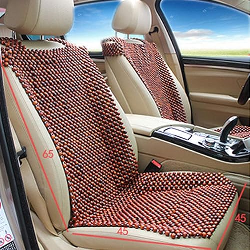 Cubierta de cuentas de madera para asiento de automóvil, con cuentas de madera de palisandro natural, refrescante y refrescante para masaje de