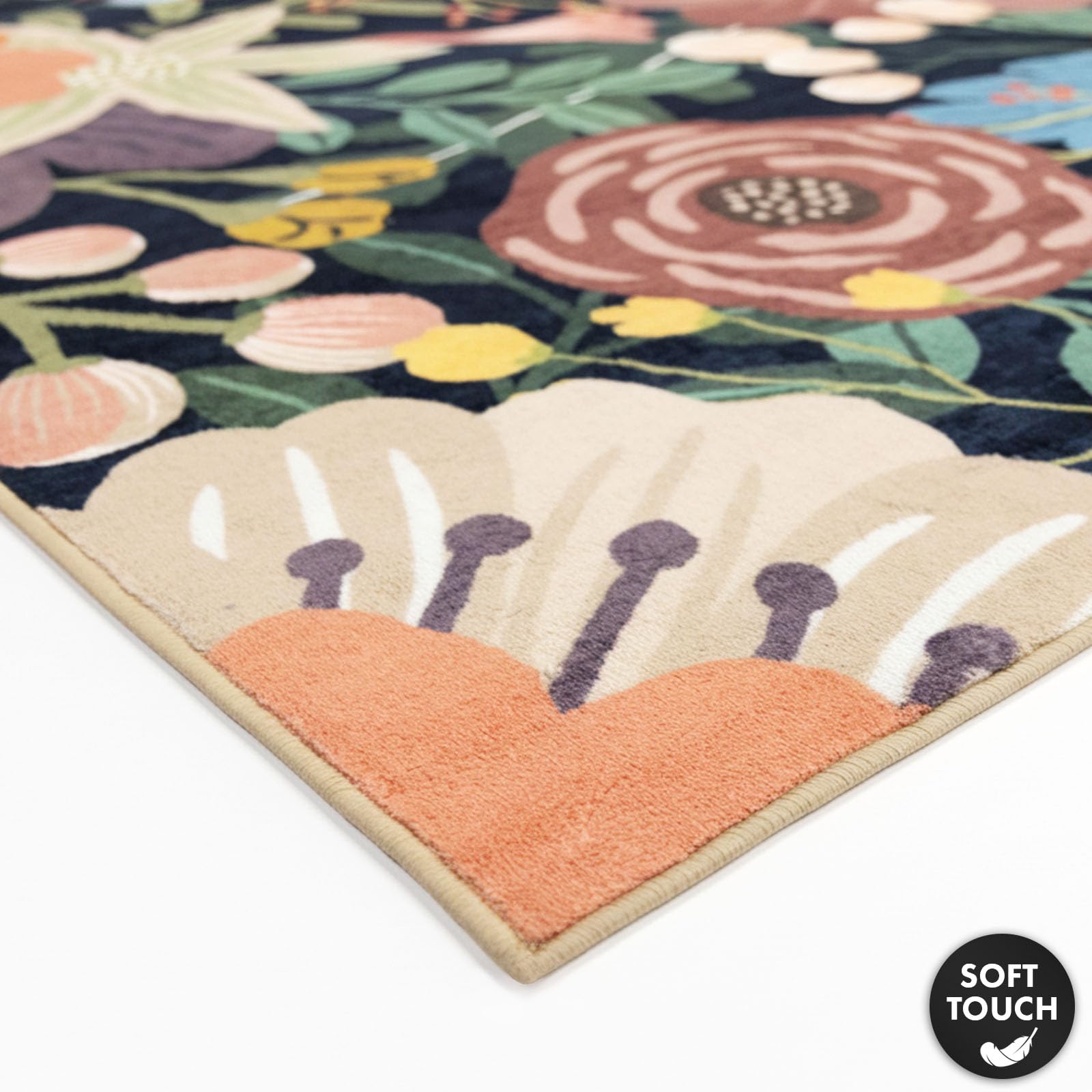 KARAT Tapis à poils courts 160 x 230 cm – Tapis antidérapant lavable, pour salon, chambre d'enfant et couloir, Tropica