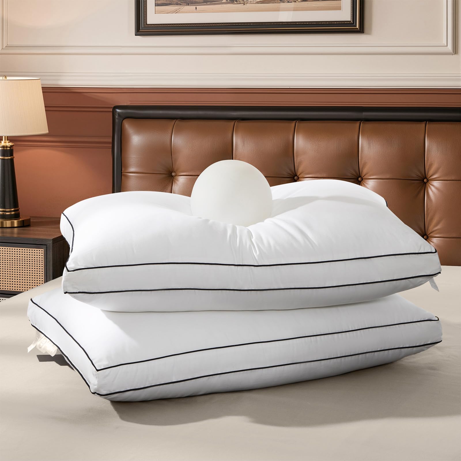 Photo 1 of LIANLAM Goose Down Pillow King Set of 2