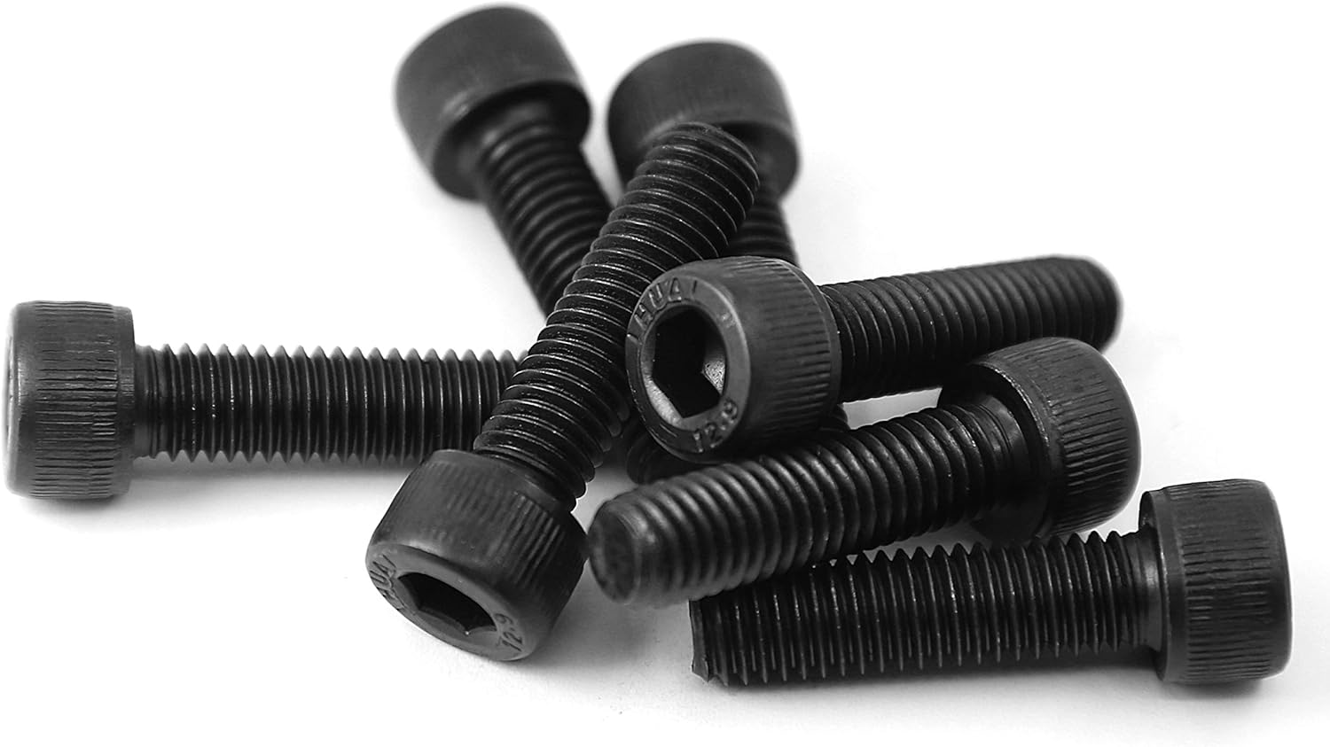 One-Day Sale: Up to 50% Off M8-1.25 x 45mm Socket Head Cap Screws, 12.9 Grade Alloy Steel, Allen Socket Drive, Black Oxide Finish, Full Thread, Quantity 10