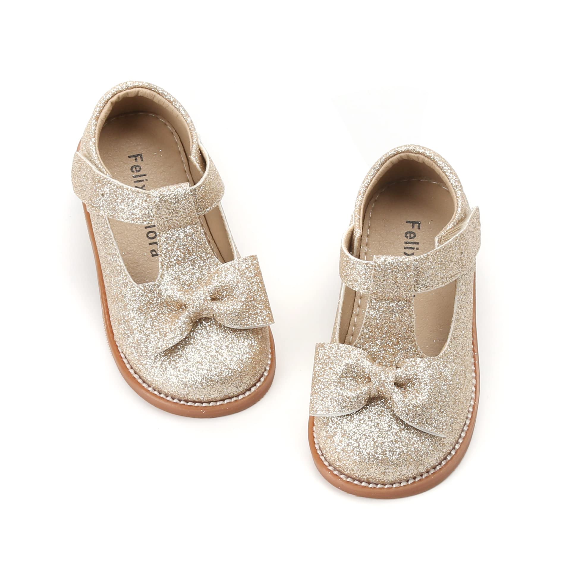 Felix & Flora Toddler Little Girl Mary Jane Dress Shoes - Ballet Flats for Girl Party School Shoes — view 45