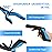 Grabber Reacher Tool - 32 Reacher Grabber Tool with Strong Magnetic and Swivel Head - Heavy Duty Pick Up Stick Grabbers for Seniors, Surgery Recovery Must Haves Gifts(Red + Blue)