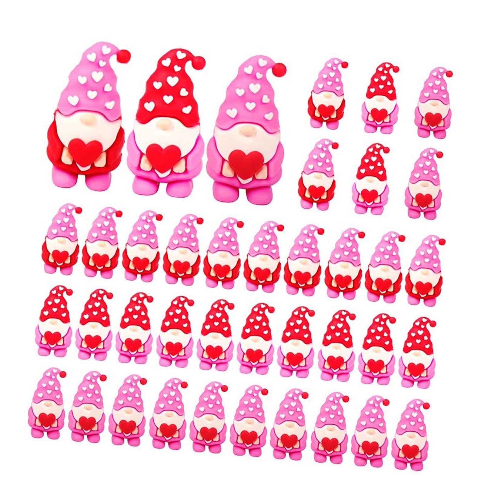 Snorvixre Day Miniature Gnomes Figures Love Heart Tiny Ornaments to Hide for Wedding Parties Decoration Presents Wedding Ornaments