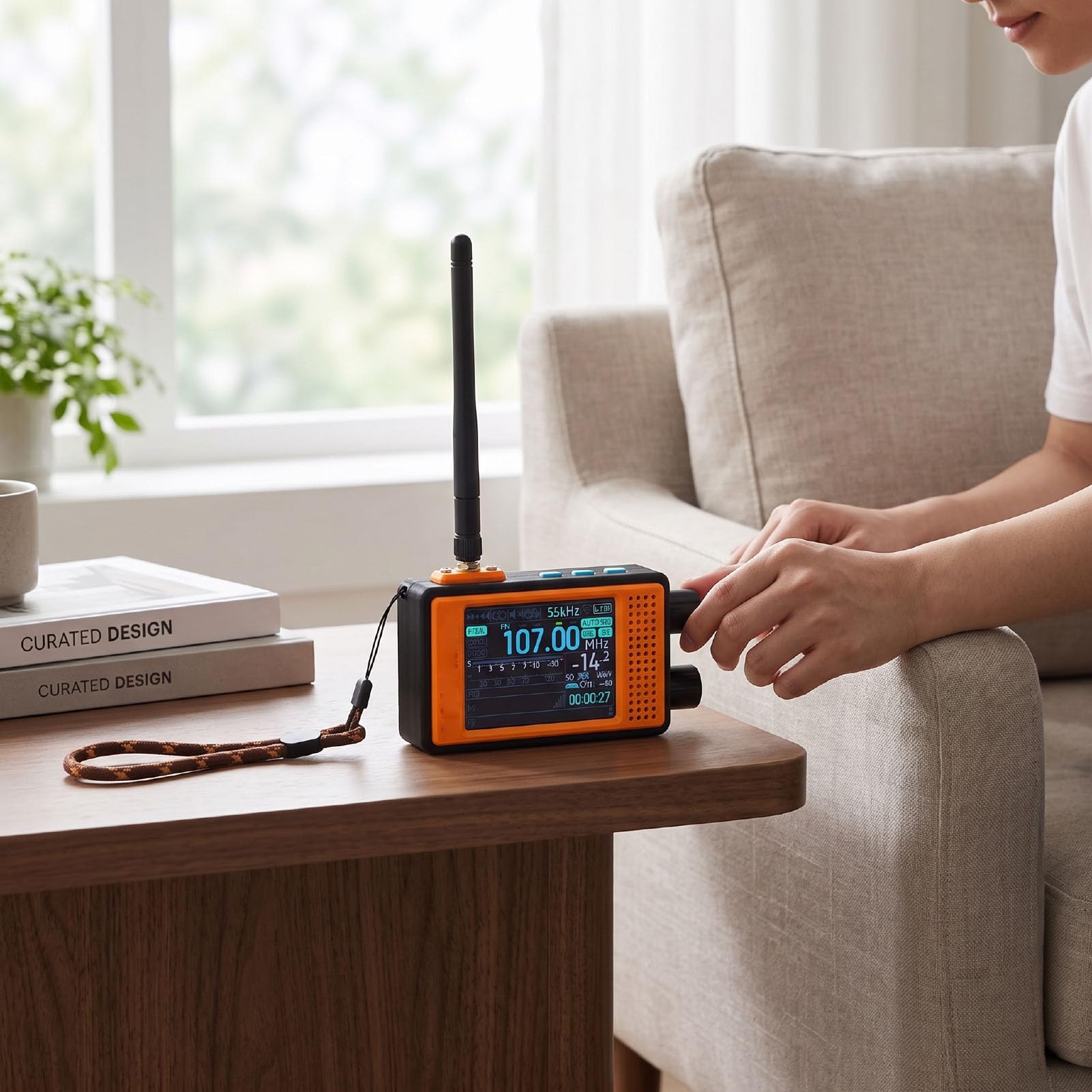 FTVOGUE Mini Radioempfänger, Tragbares AM FM LW MW SW Radio, 2,4 Zoll