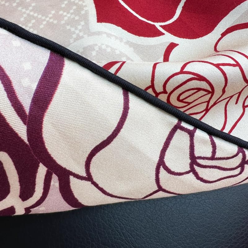 Women's 100% Mulberry Silk Square Scarf, 27 inches, Double-Sided Prints, Headscarf with Gift Box4