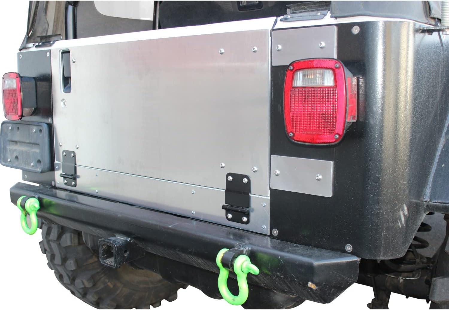 SWAG Off Road Jeep TJ Tailgate Conversion Kit, Compatible with 2003-06 Jeep TJ, Drop Down Tailgate, 400+ lbs Load Capacity
