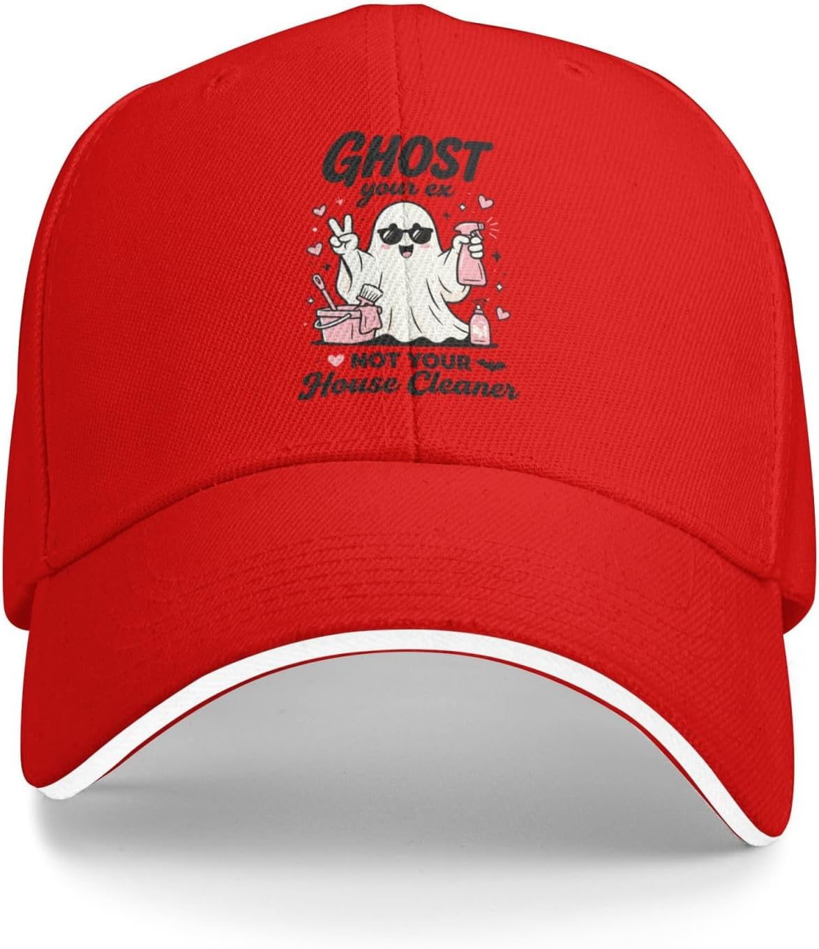 Ghost House Cleaner Hats for Womens Stylish Washed Distressed Baseball Cap