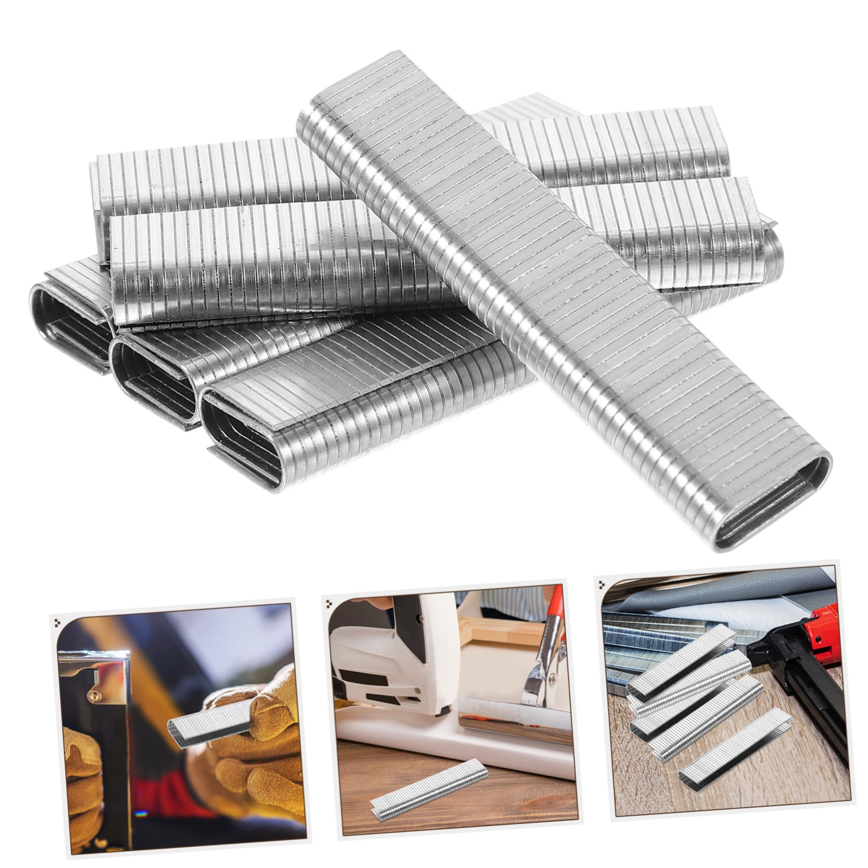 1000pcs Code Nail Pneumatic Stapler Staples Small Pneumatic Staples Woodwork Staples Electric Stapler Staples Narrow Crown Staples Small Staples Metal Staples for Woodworking