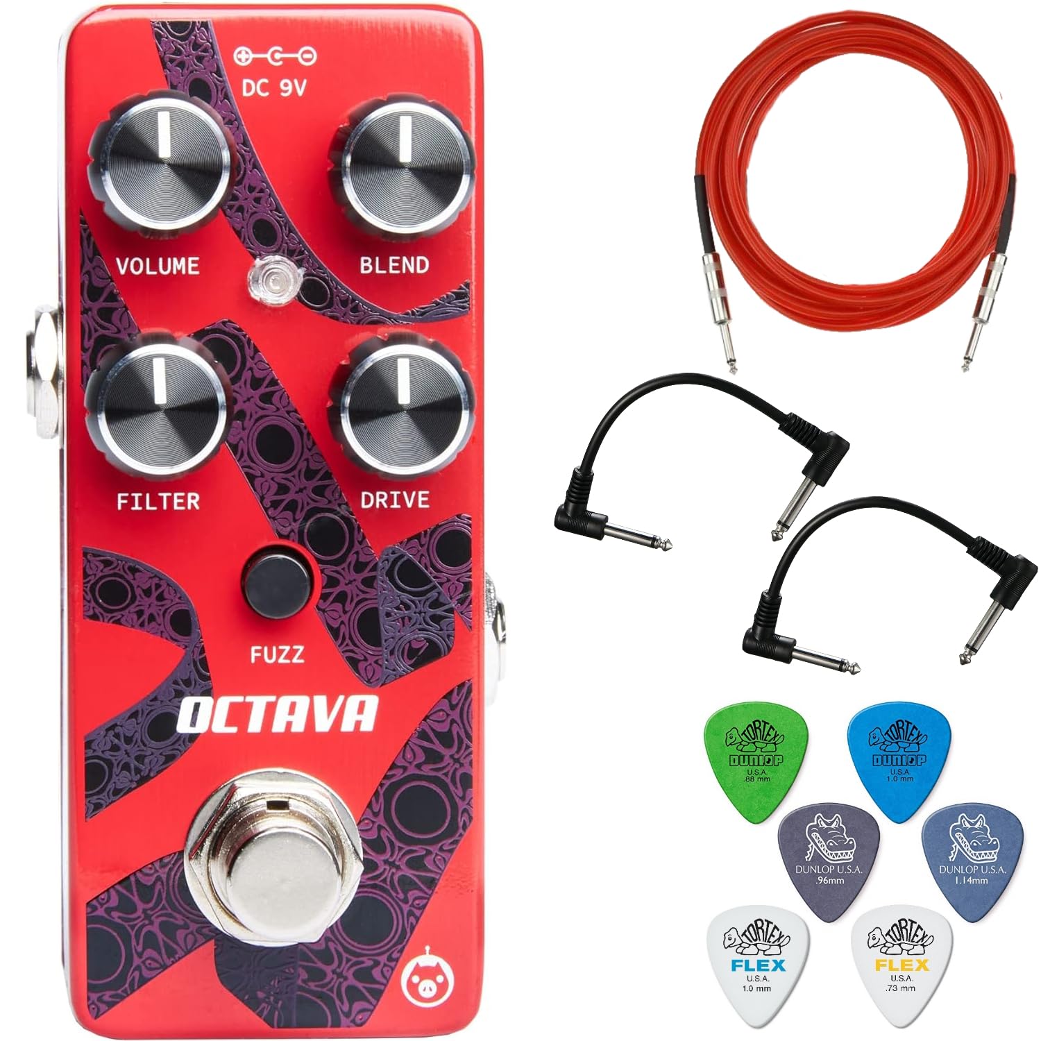 Amazon.co.jp: Pigtronix Octava Micro Octave Fuzz Red