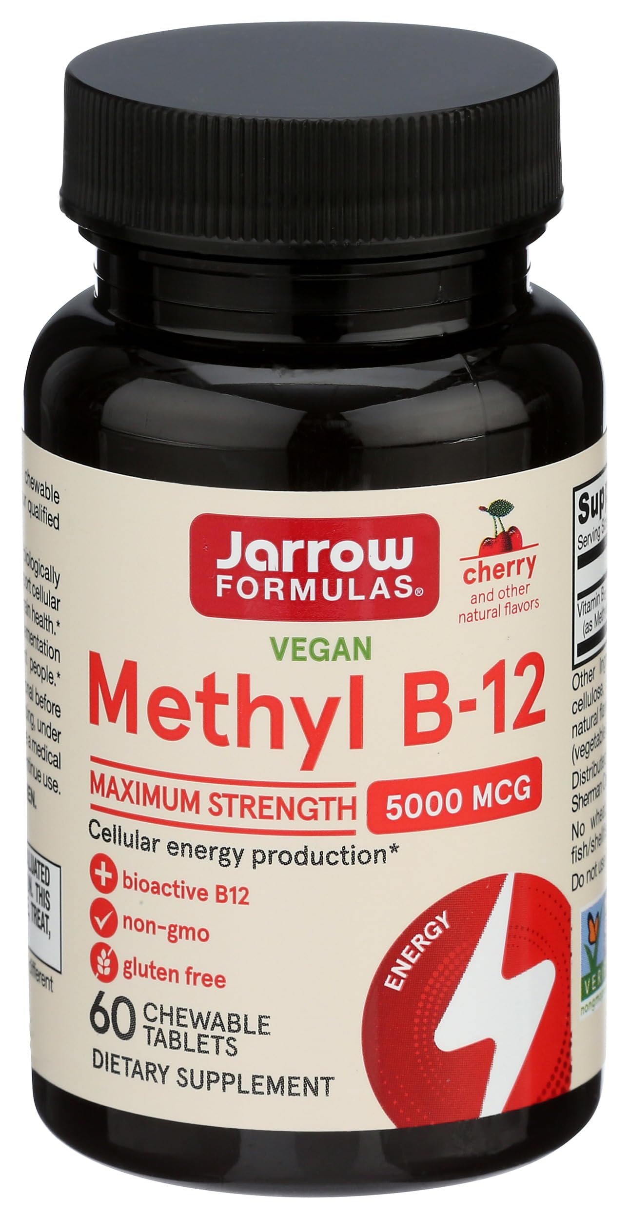 Jarrow Formulas Methylcobalamin Lozenges, 5000 mcg, 60 CT