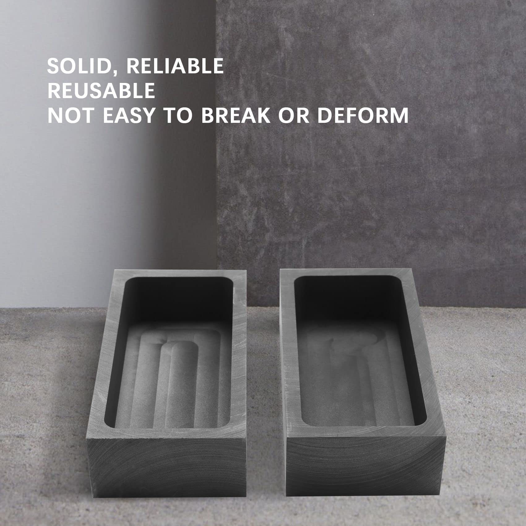 Stampo Per Lingotti In Grafite 1000g/500g - Per Fusione Oro, Argento E Metalli Non Ferrosi - Foto 5