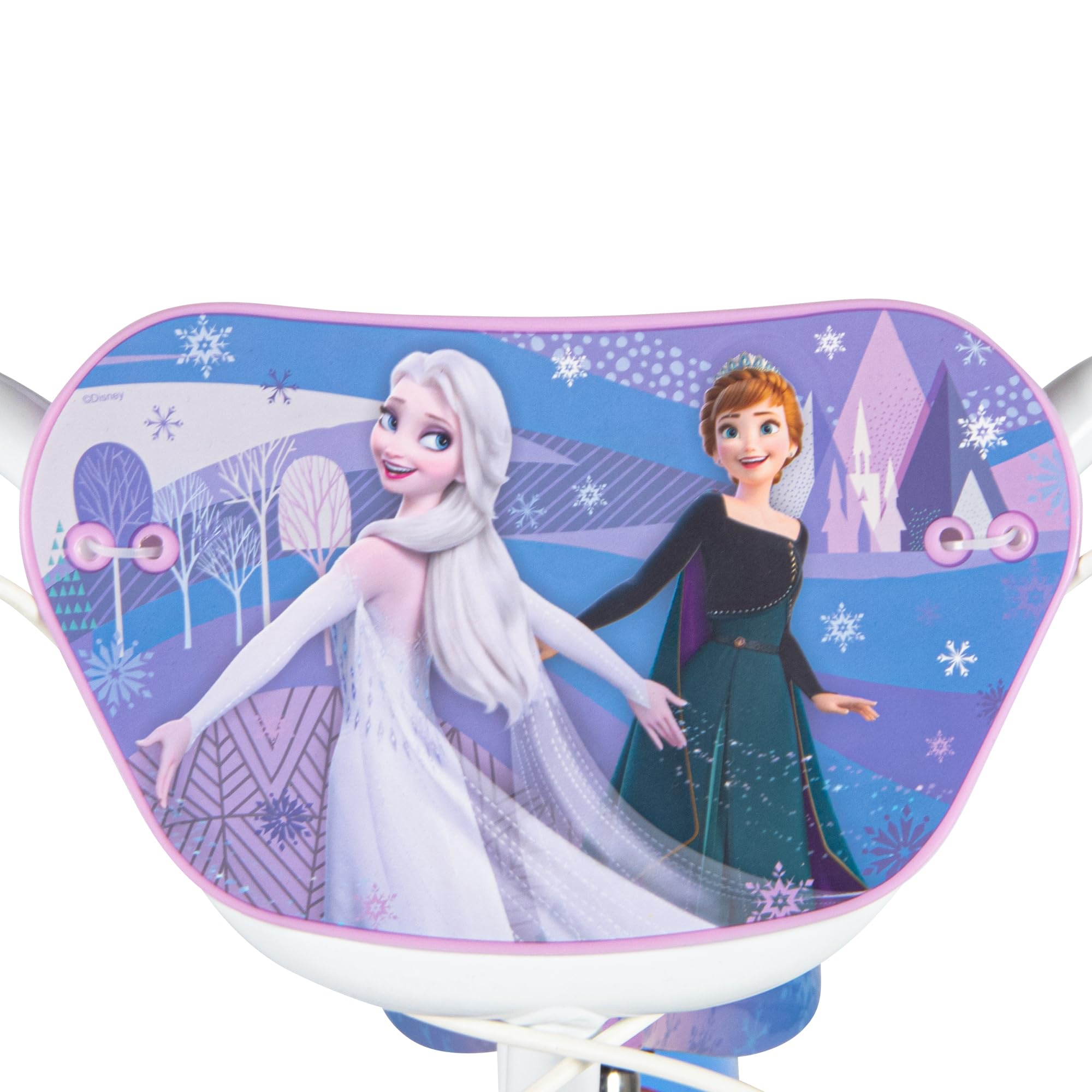 Huffy Vélo Enfant Disney La Reine des Neiges 16" 4-6 Ans Double Frein à Pince Stabilisateurs Amovibles Bleu