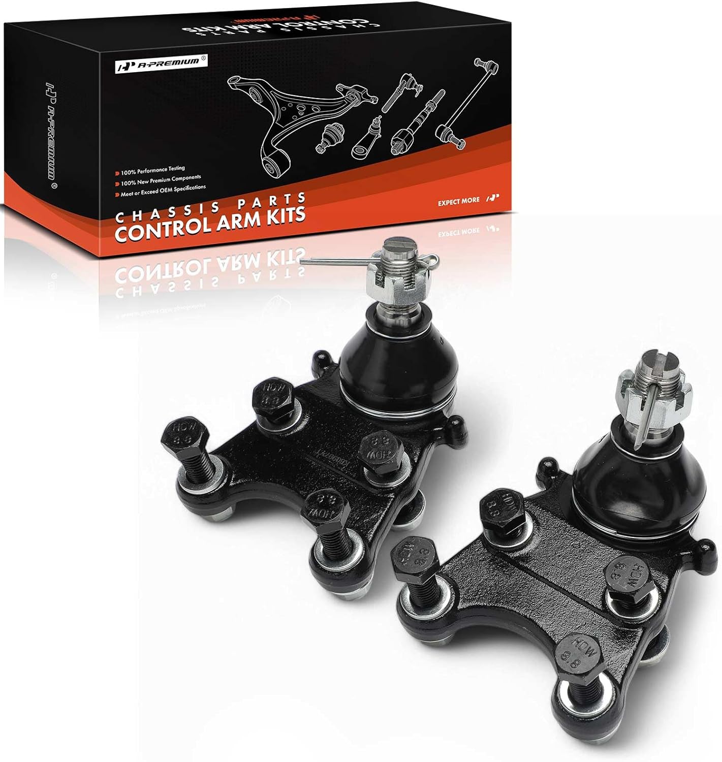 A-Premium 2 x Front Lower Ball Joints, Compatible with Chevrolet Colorado 2004-2012 & GMC Canyon 2004-2012 & Isuzu i-280 i-350 2006, i-290 i-370 2007-2008