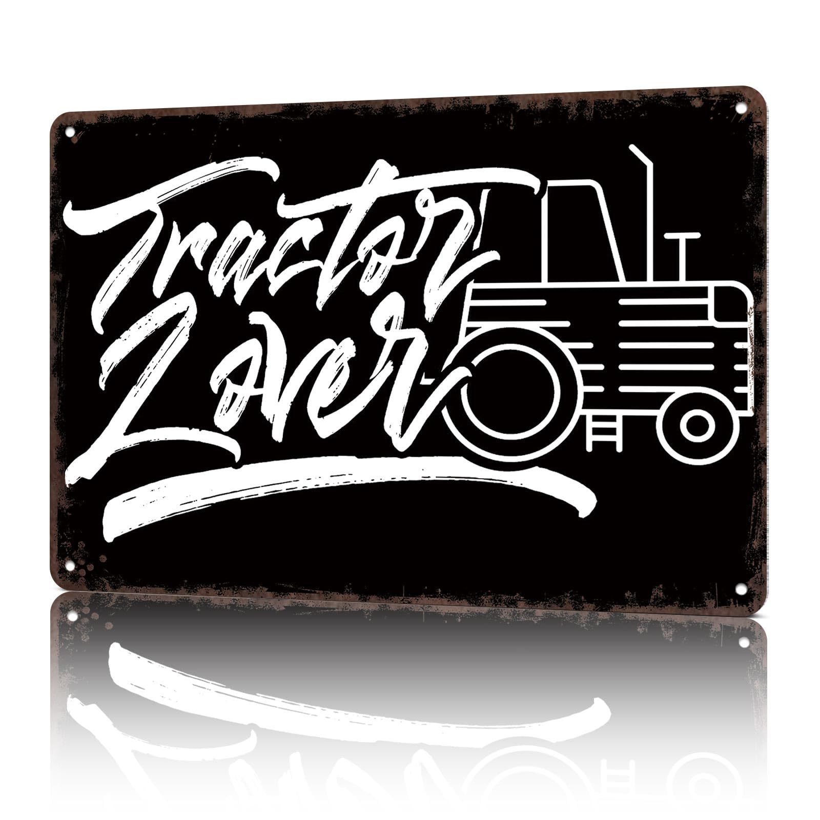KWQDOZF Vintage Metal Signs Tractor Lover Funny Tin Sign Poster Wall Art For Home Room Bedroom Office Decor 8x12inch