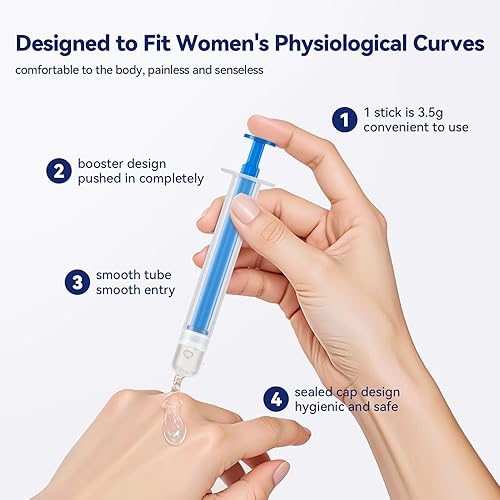 Miniatura 5 de Hidratante vaginal, gel vaginal hidratante con 14 mg de ácido hialurónico, fórmula natural, hidratación suave, sin hormonas, alivia la sequedad,