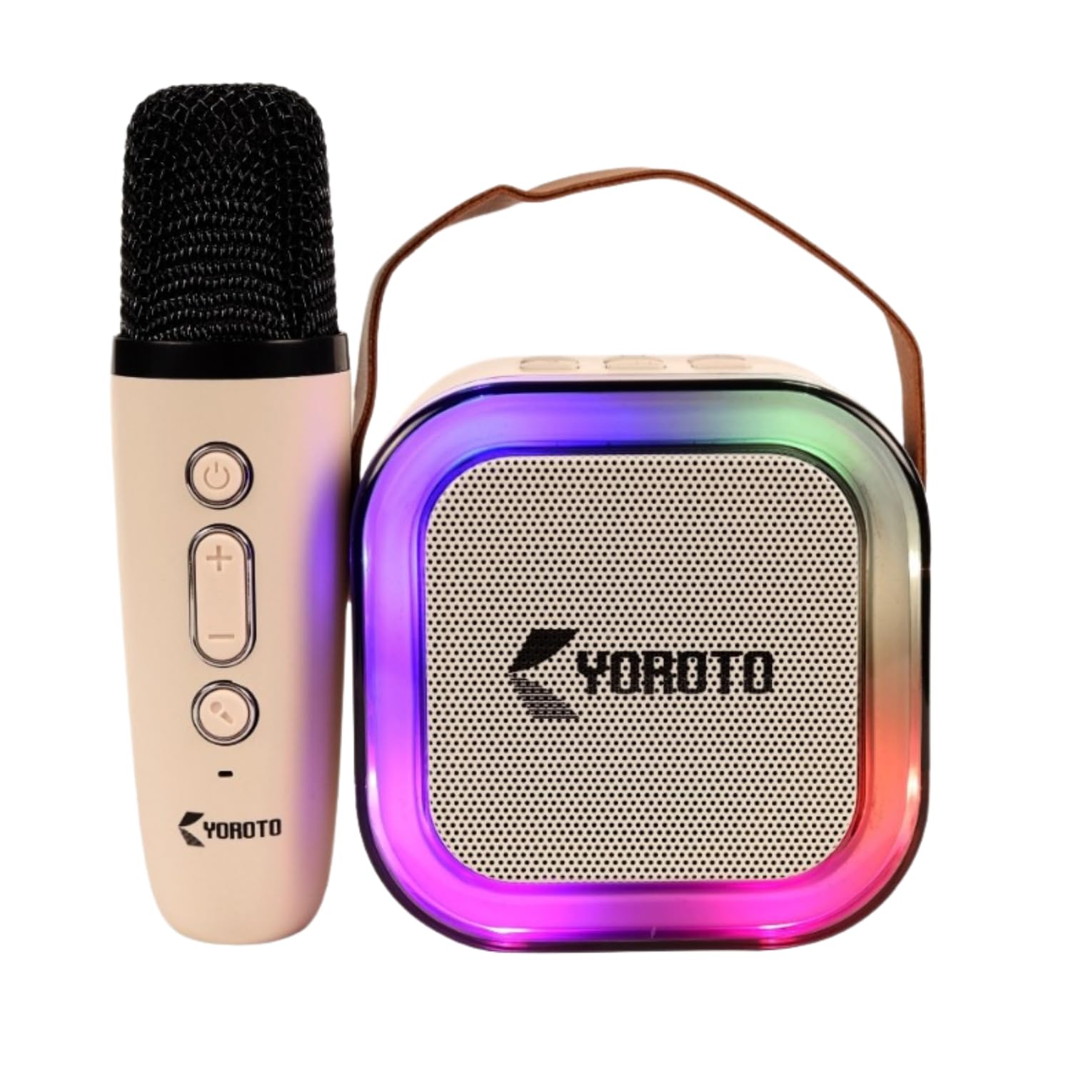 Yoroto Karaoke King 15W Wireless Mic Speaker with RGB Lights, 8