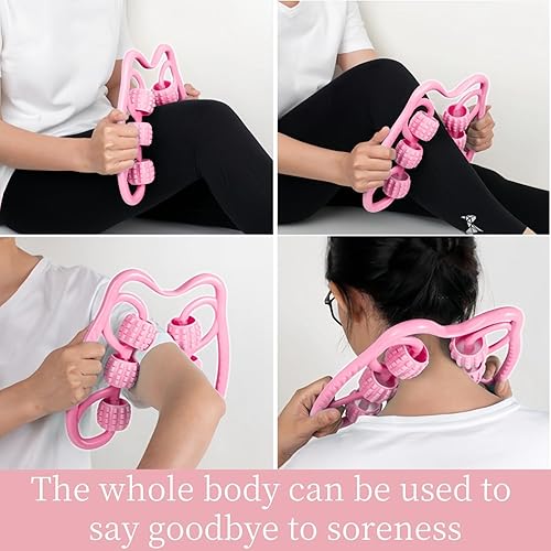 Miniatura 5 de Los rodillos de seis ruedas musculares, antebrazos y pantorrillas pueden aliviar la tensión muscular y promover la recuperación. Es altamente