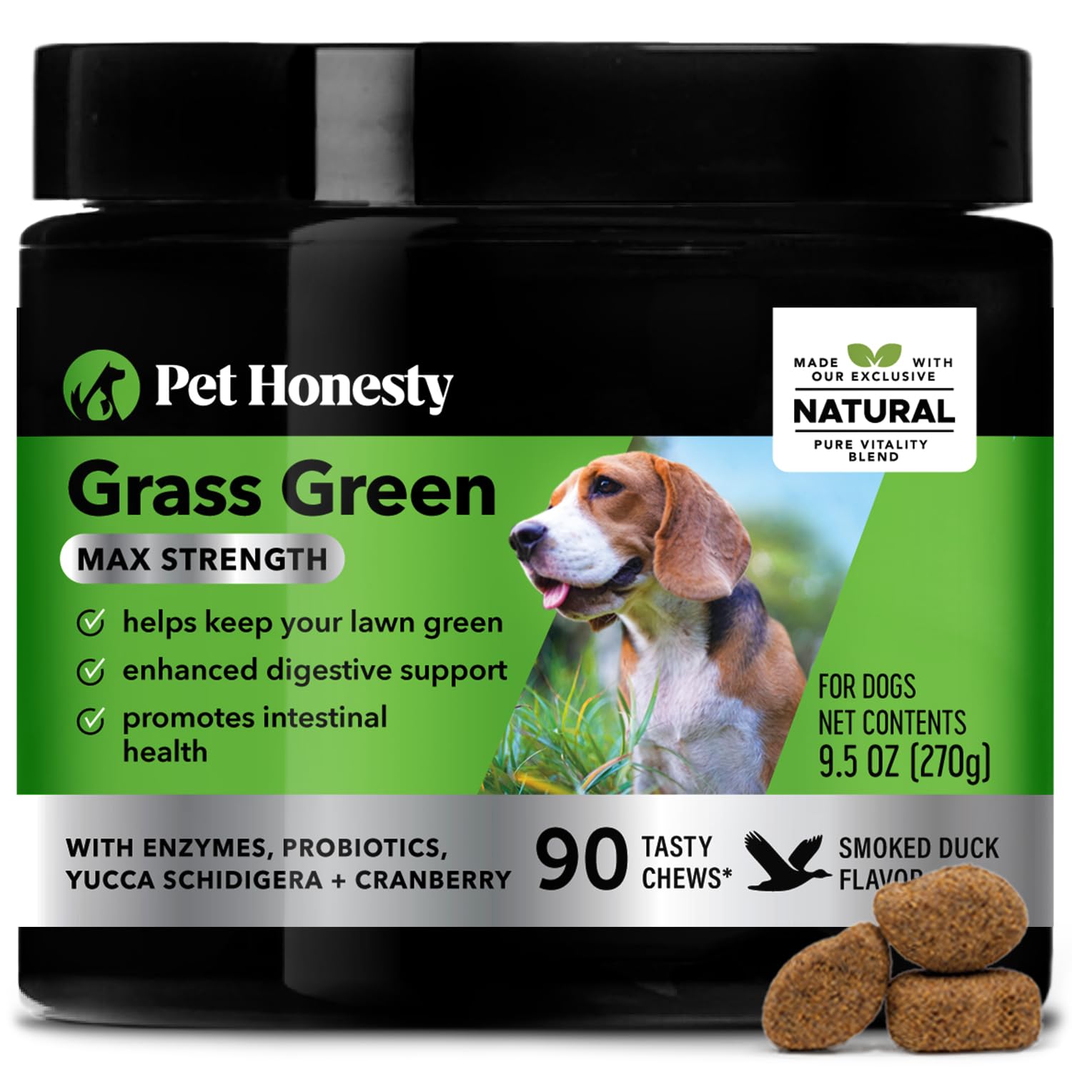Buy PetHonesty Grass Green Max Strength Burn Spot Chews for Dogs Premium Formula Dog Pee