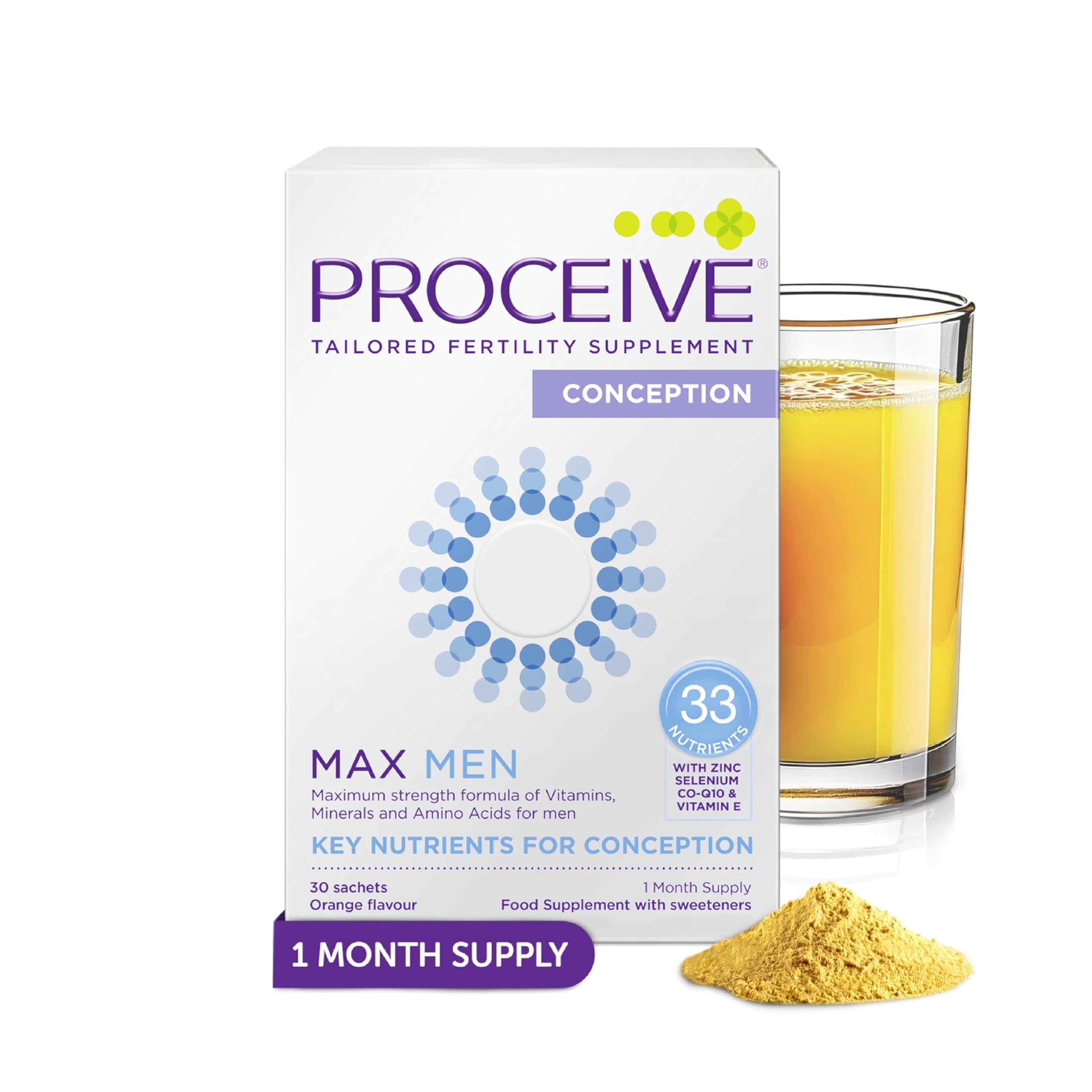 Proceive Max Men - High Strength Fertility Supplements for Conception